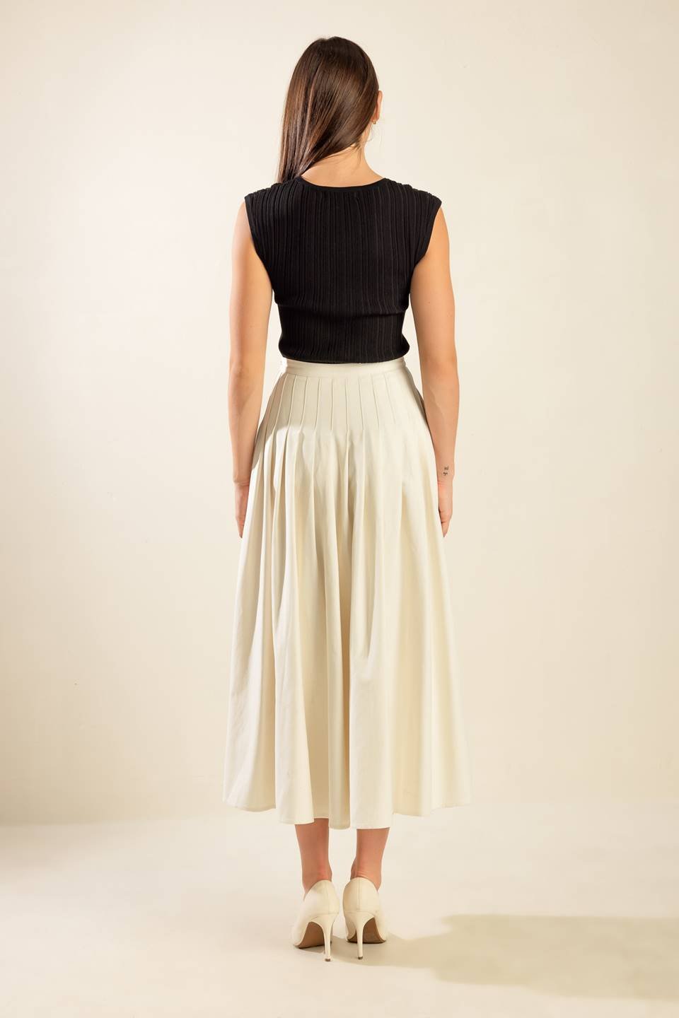 FLEETING FAUNA WOVEN MIDI SKIRT - Mack & Harvie