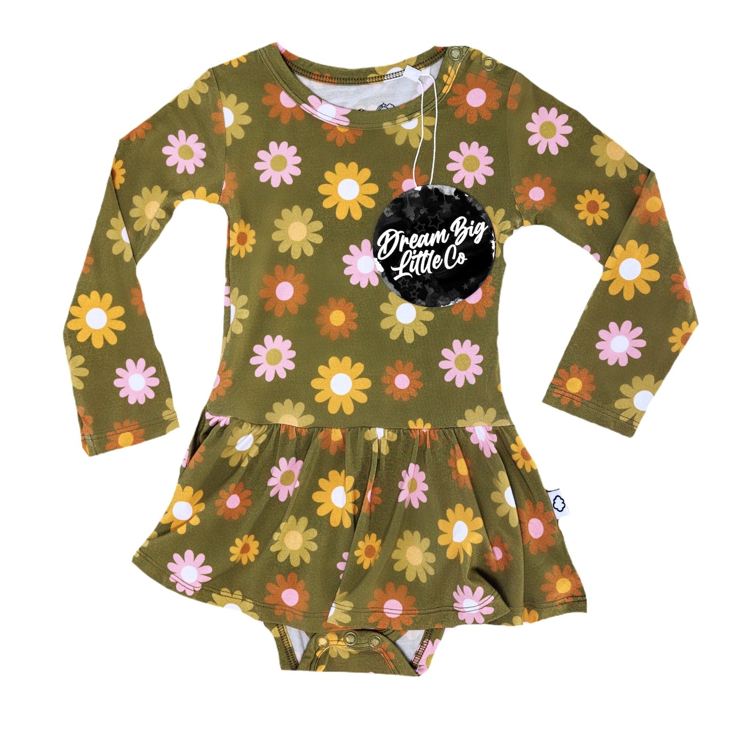 FLOWER POWER DREAM BODYSUIT DRESS - Mack & Harvie