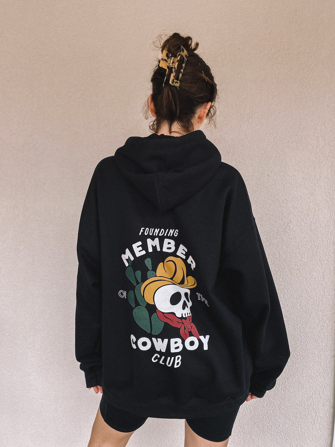 founding member of the cowboy club hoodie - adult