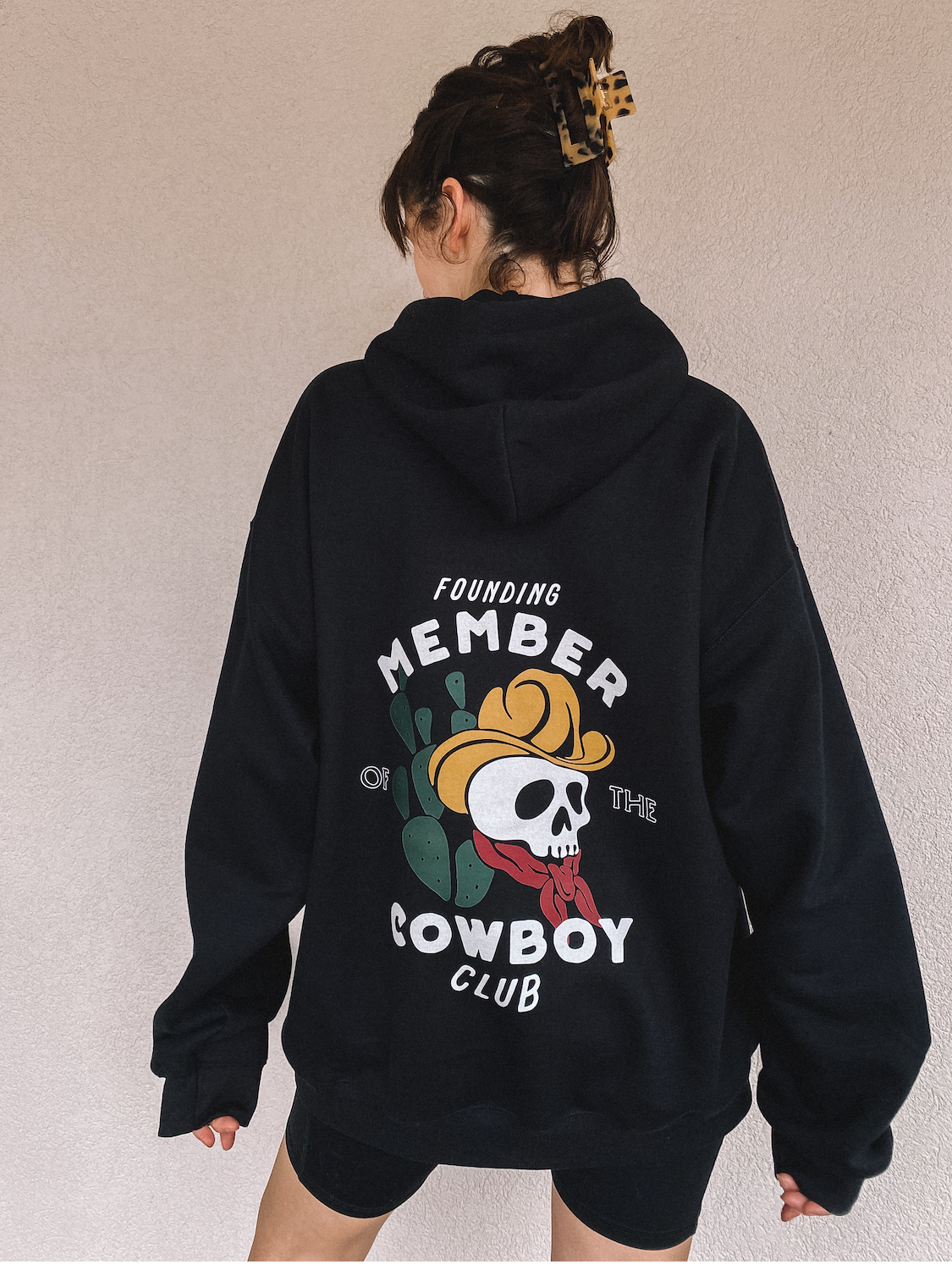 founding member of the cowboy club hoodie - adult