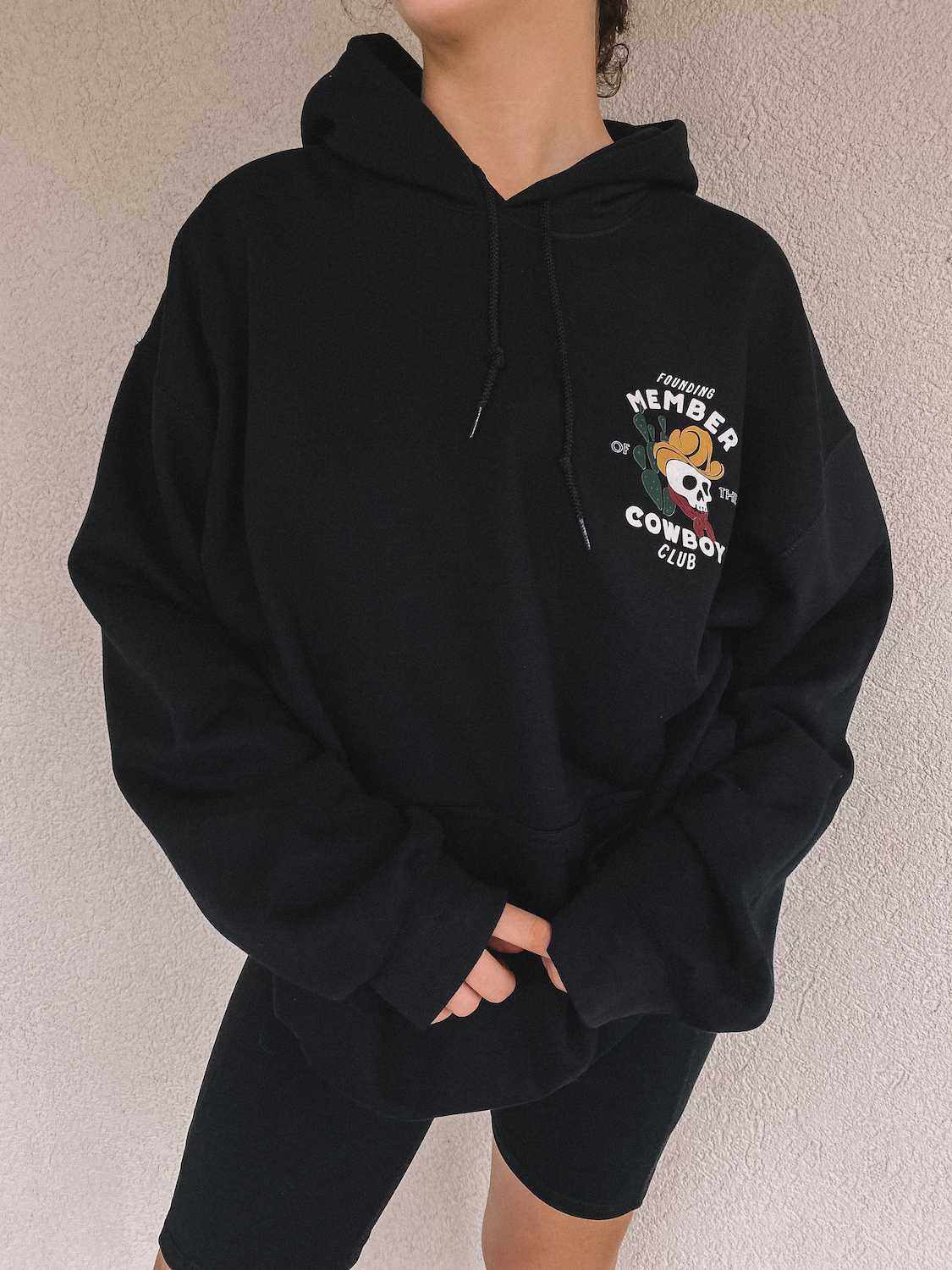 founding member of the cowboy club hoodie - adult