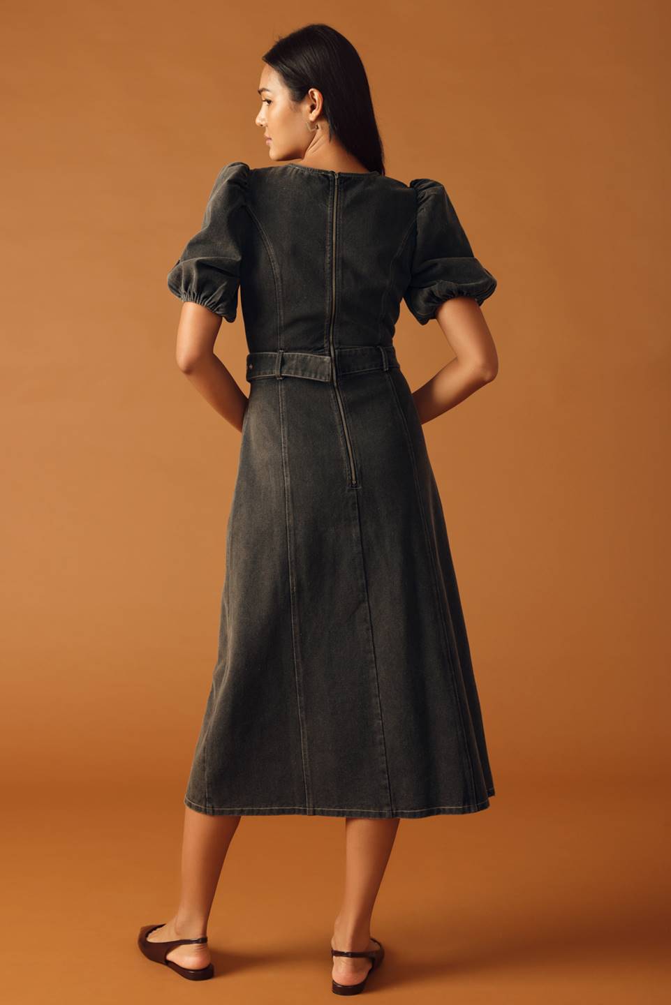 FOR THE DAY DENIM MIDI DRESS - Mack & Harvie