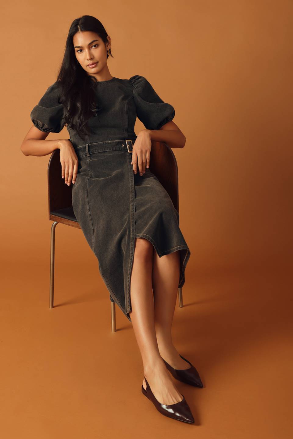 FOR THE DAY DENIM MIDI DRESS - Mack & Harvie