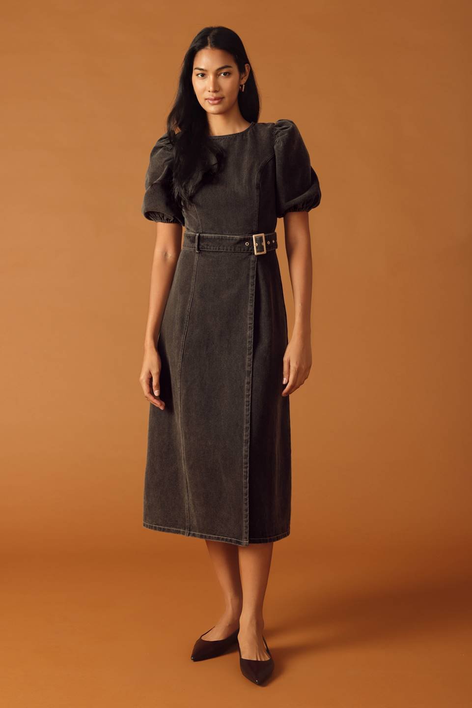 FOR THE DAY DENIM MIDI DRESS - Mack & Harvie