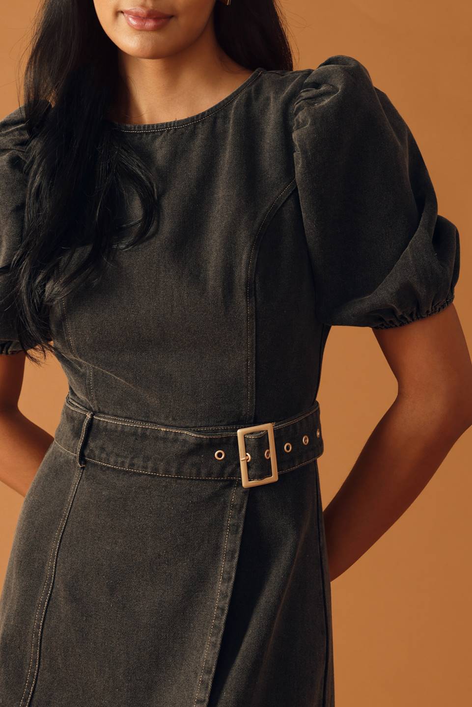 FOR THE DAY DENIM MIDI DRESS - Mack & Harvie