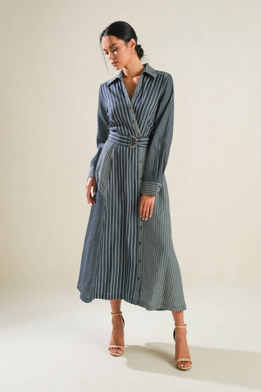 FOREVER DAYDREAMING WOVEN MIDI DRESS - Mack & Harvie