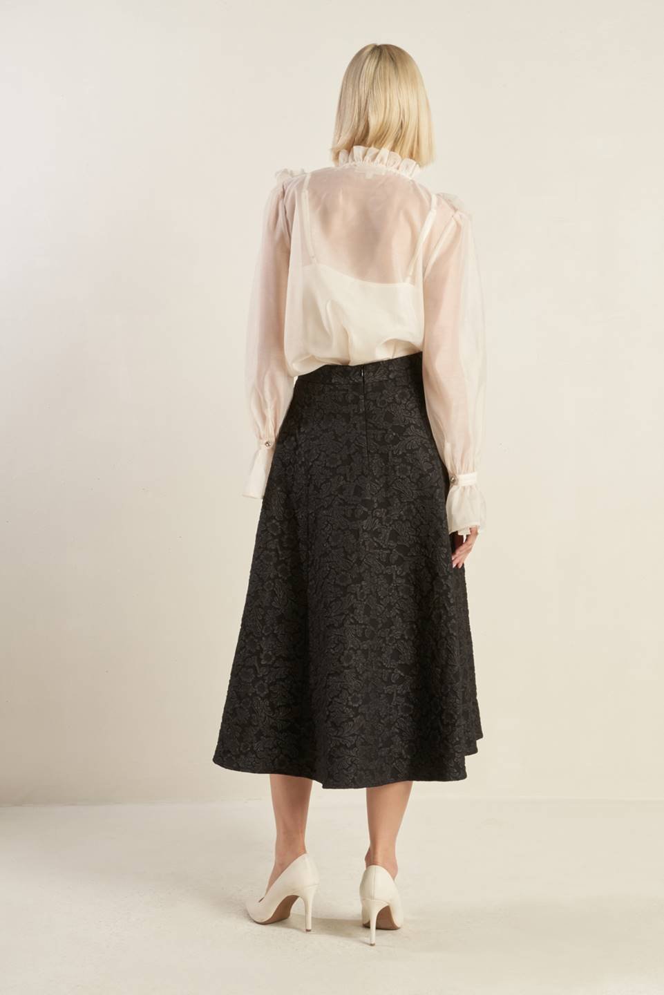 FOREVER DAYDREAMING WOVEN MIDI SKIRT - Mack & Harvie