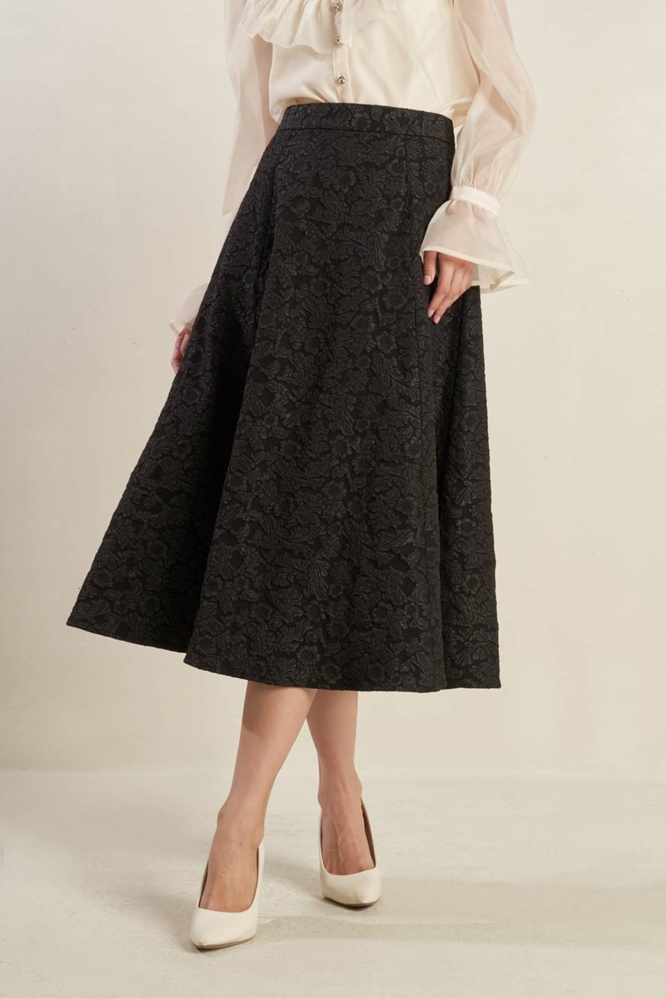 FOREVER DAYDREAMING WOVEN MIDI SKIRT - Mack & Harvie