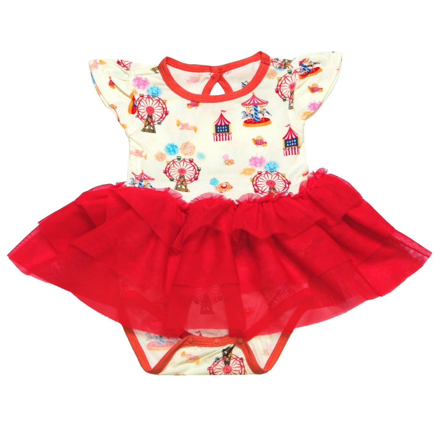 Free Birdees County Fair Ballerina Tutu Onesie Dress (3M - 3T) - Mack & Harvie