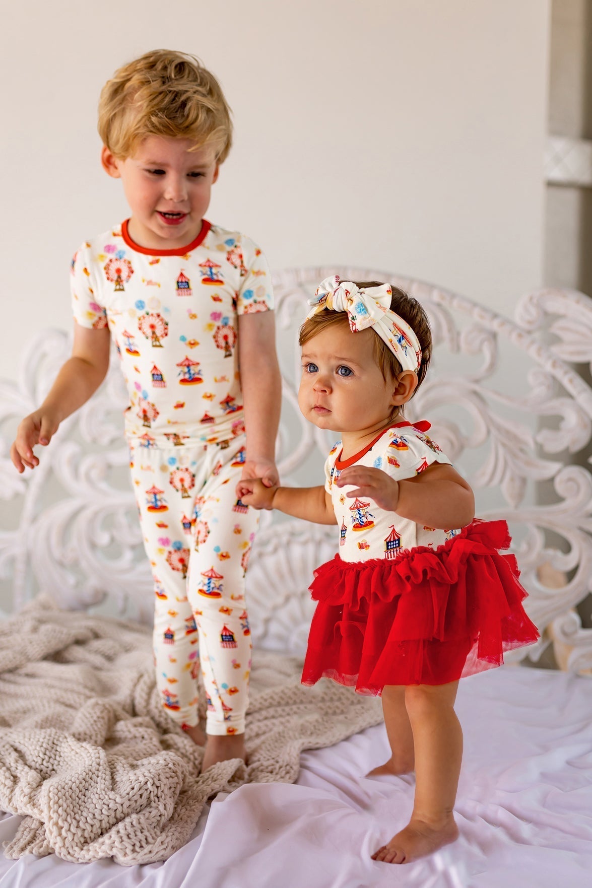 Free Birdees County Fair Short Sleeve Pajama Set (2T - 12Y) - Mack & Harvie