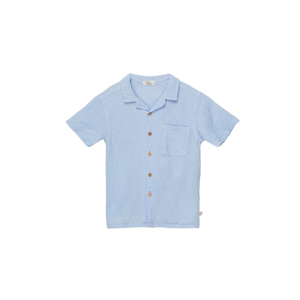 Gauze Shirt - Blue - Mack & Harvie