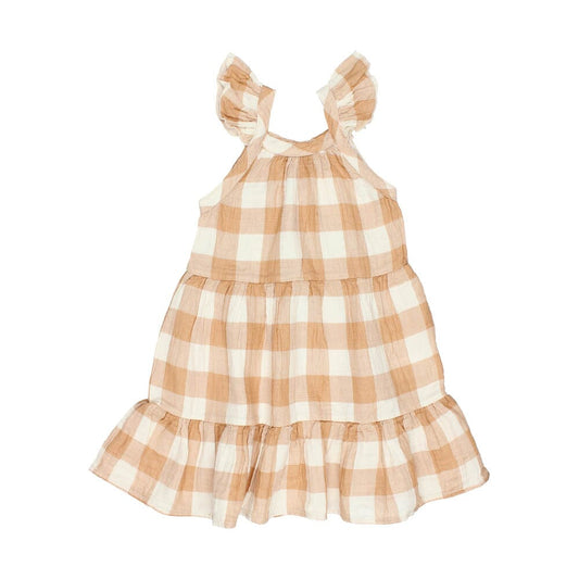 Gingham Dress - Caramel - Mack & Harvie