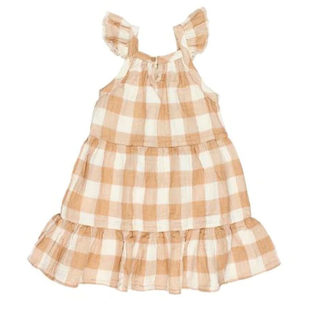 Gingham Dress - Caramel - Mack & Harvie