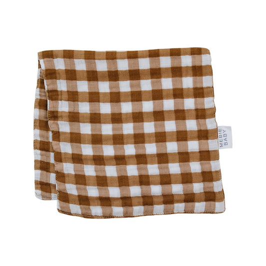 Gingham Muslin Burp Cloth - Mack & Harvie