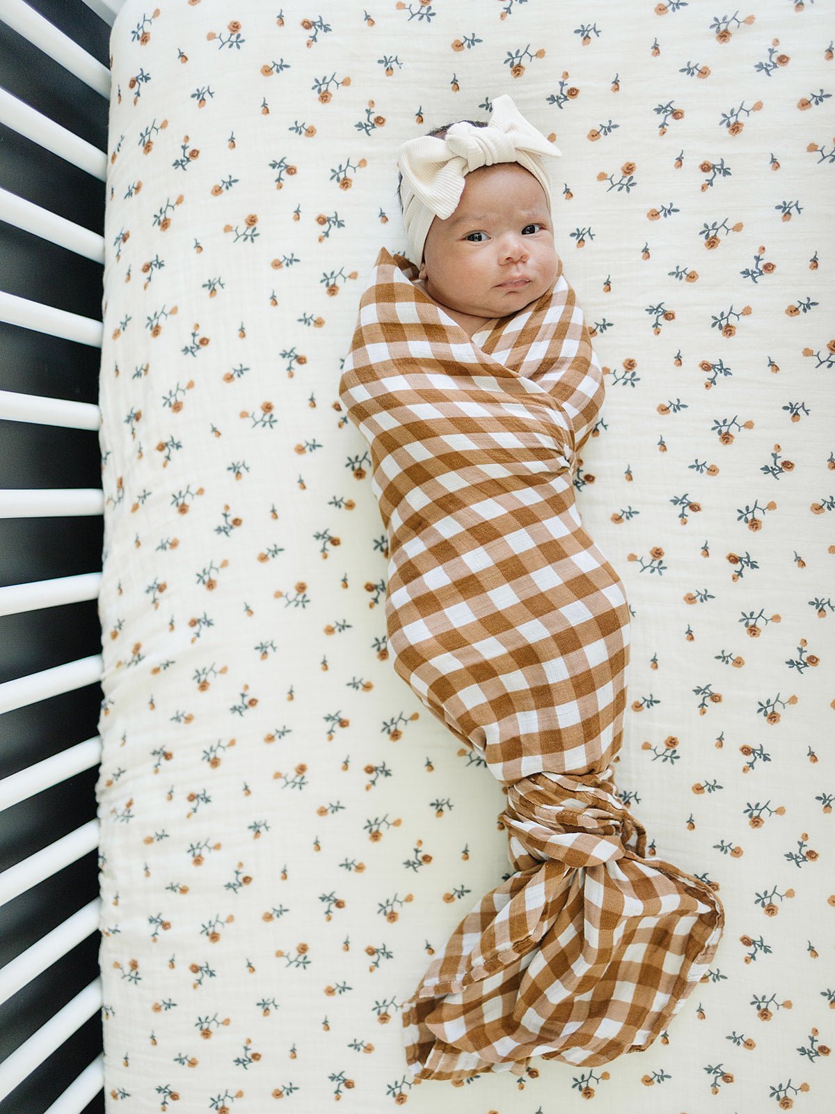 Gingham Muslin Swaddle Blanket - Mack & Harvie