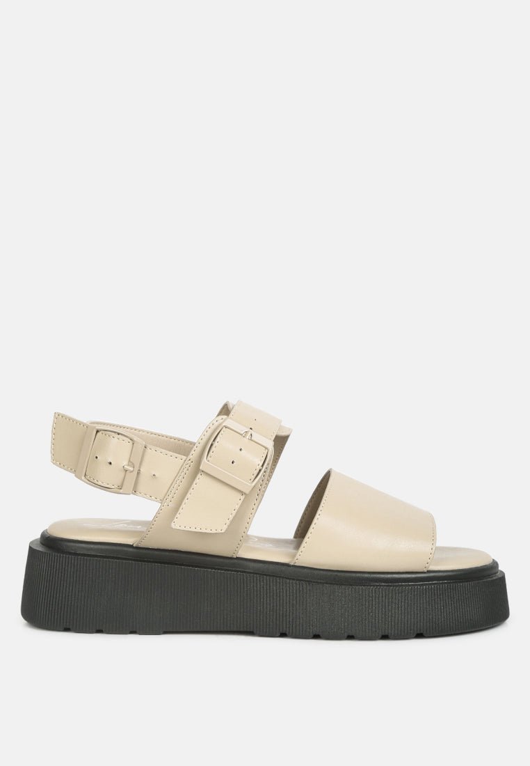 Gladen Pin Buckle Platform Sandals - Mack & Harvie