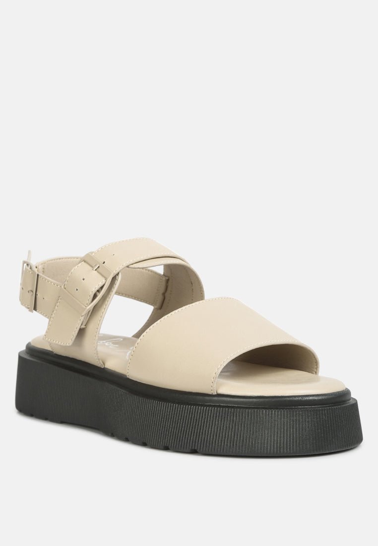 Gladen Pin Buckle Platform Sandals - Mack & Harvie