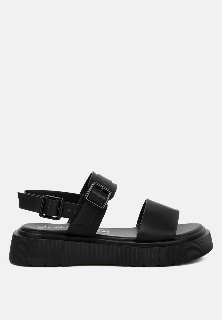 Gladen Pin Buckle Platform Sandals - Mack & Harvie