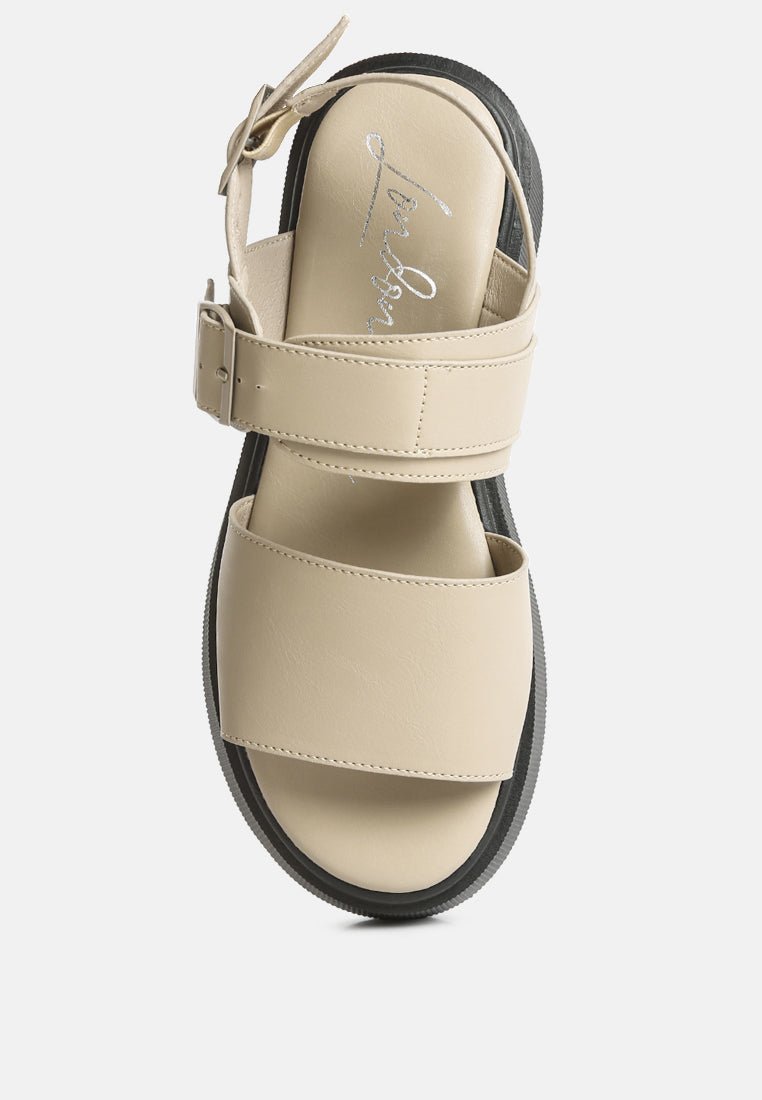 Gladen Pin Buckle Platform Sandals - Mack & Harvie