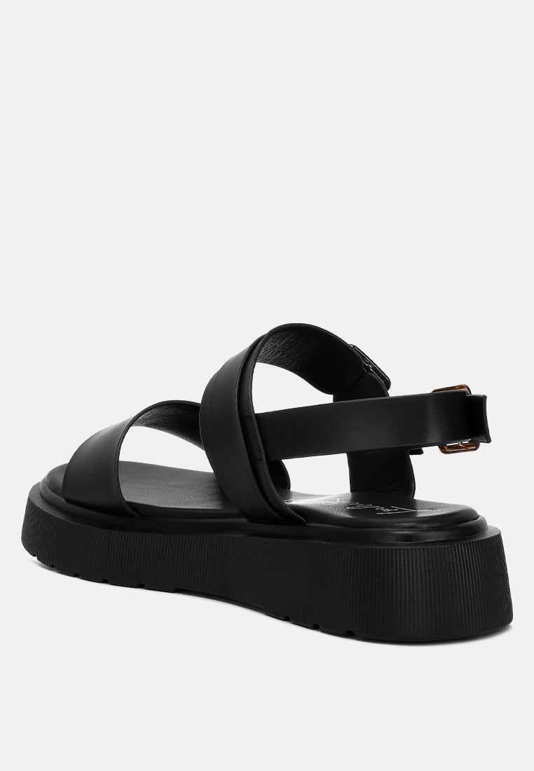 Gladen Pin Buckle Platform Sandals - Mack & Harvie