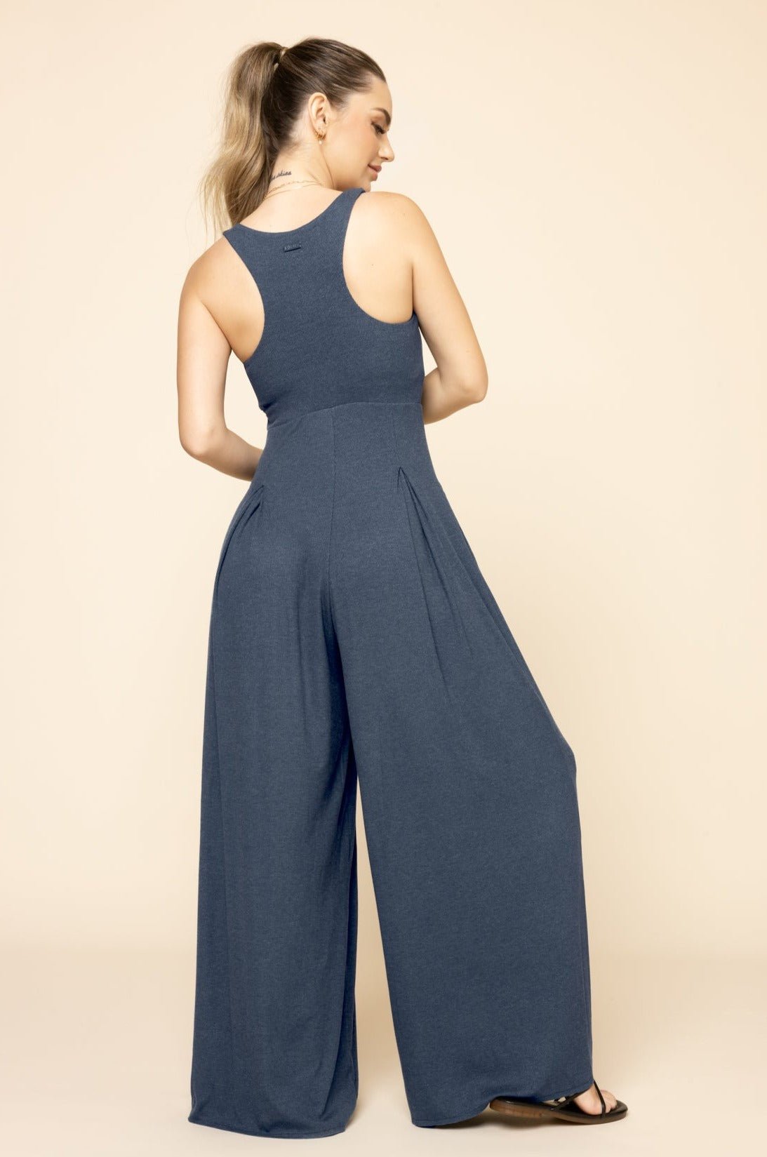 Go with the Flow Jumpsuit - Stormy Weather - Mack & Harvie