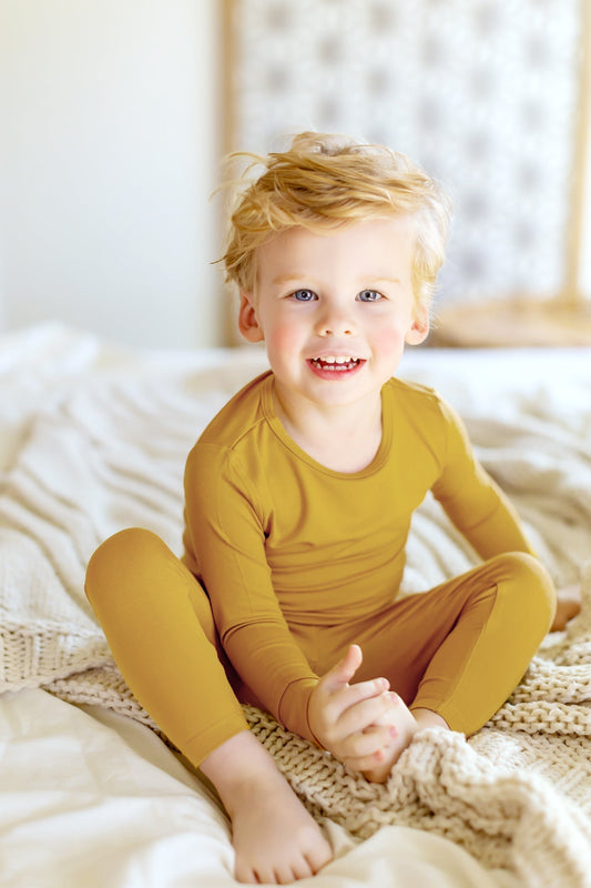 Gold Dust Long Sleeve Pajama Set (6M - 12Y) - Mack & Harvie