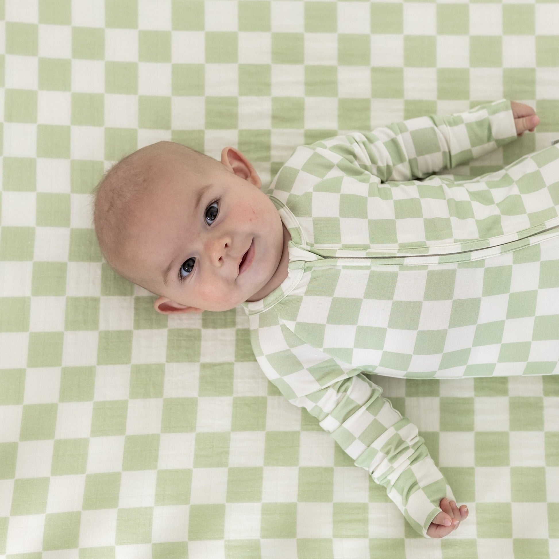 Green Checker | Crib Sheet - Mack & Harvie