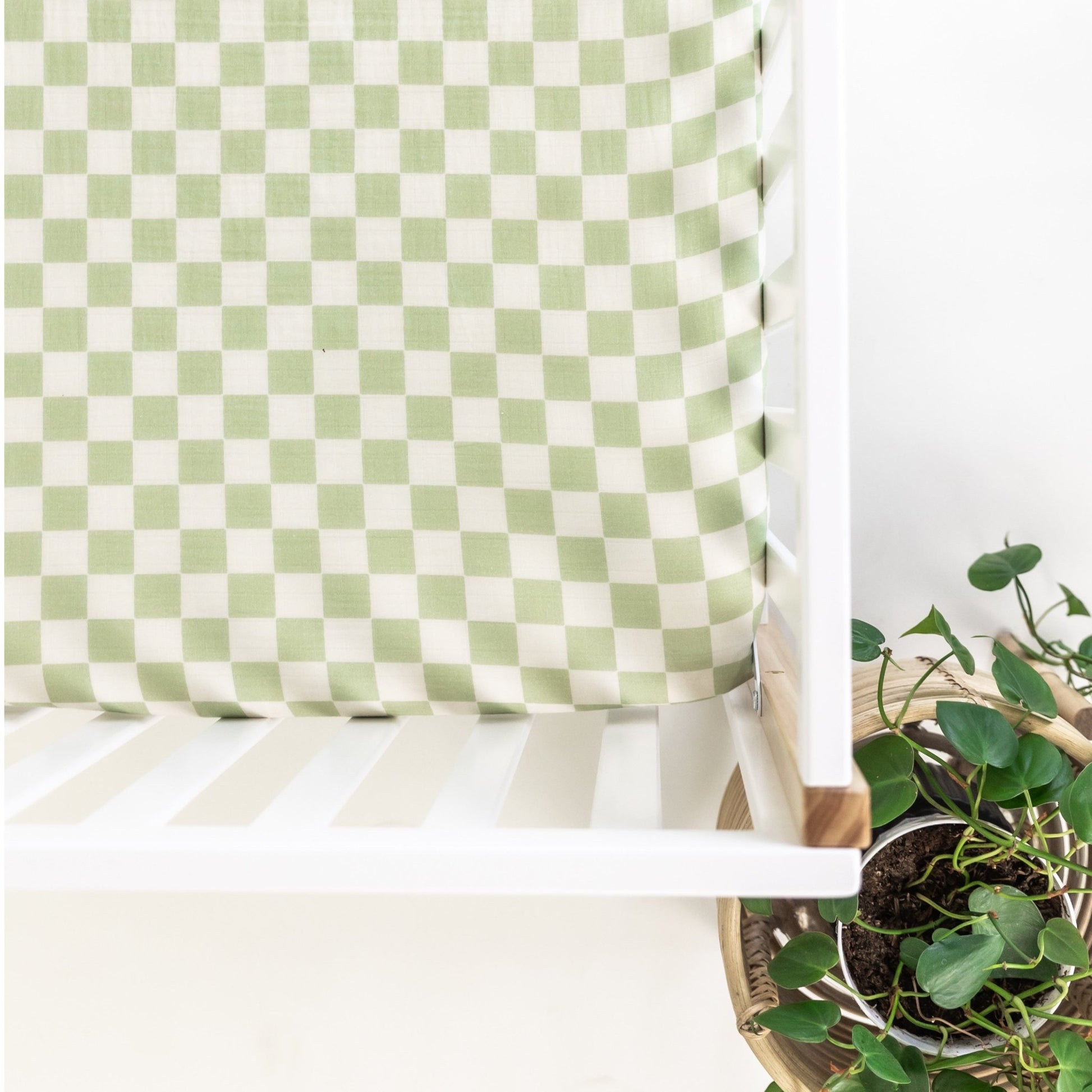 Green Checker | Crib Sheet - Mack & Harvie