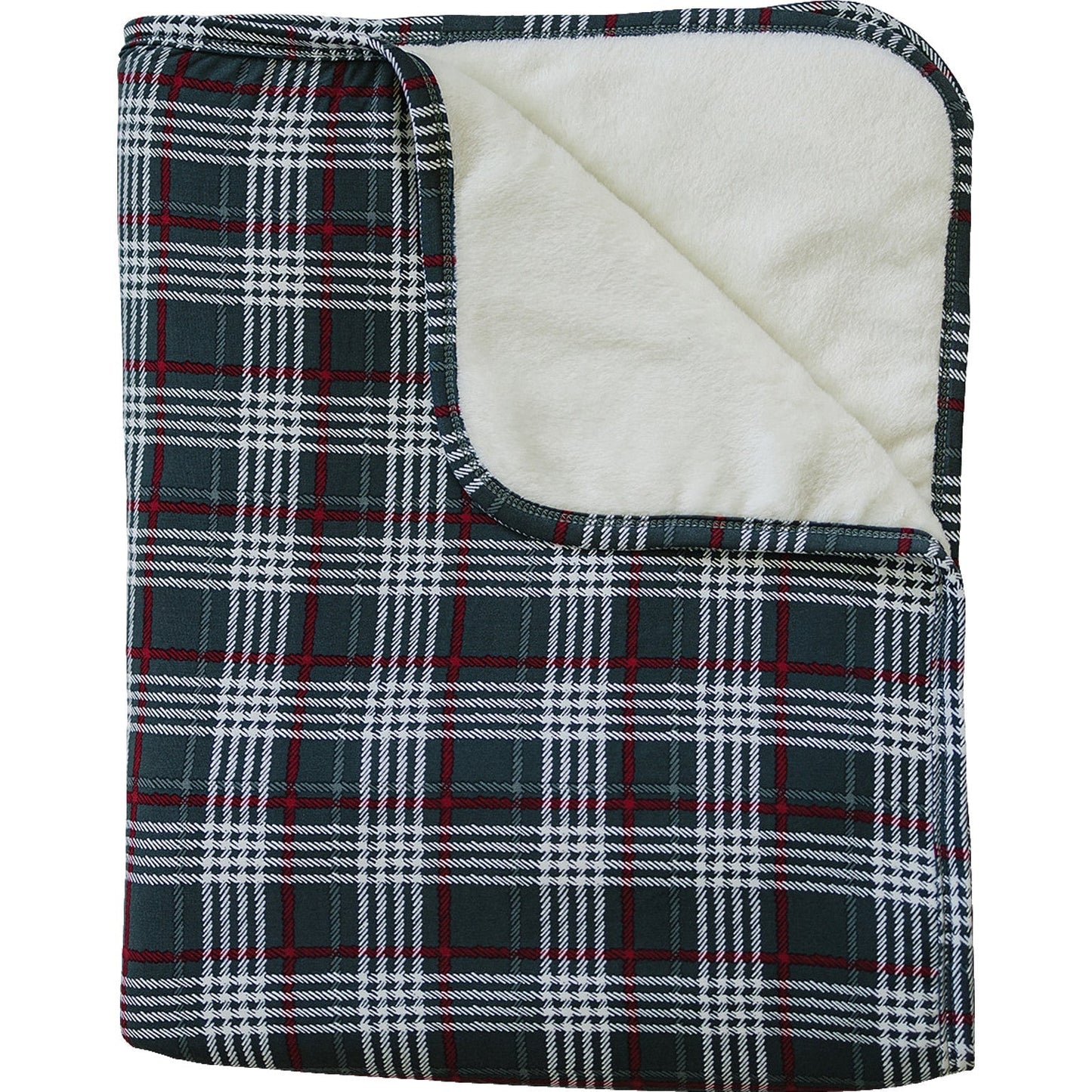 Green Plaid Bamboo Fleece Quilt - Mack & Harvie