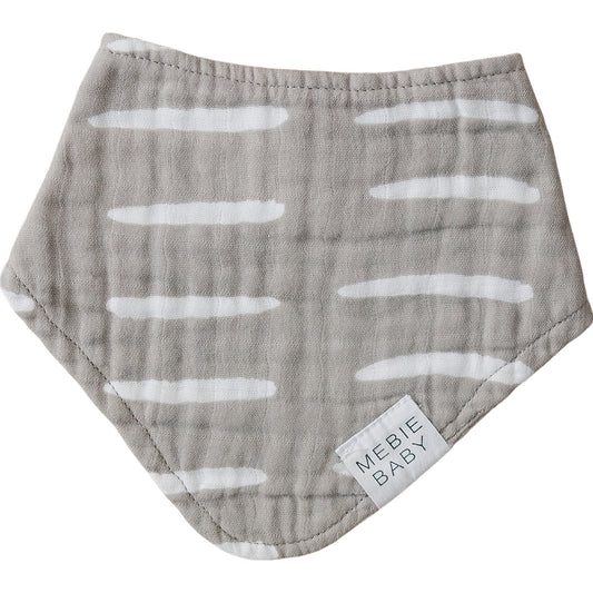 Grey Dash Muslin Bib - Mack & Harvie