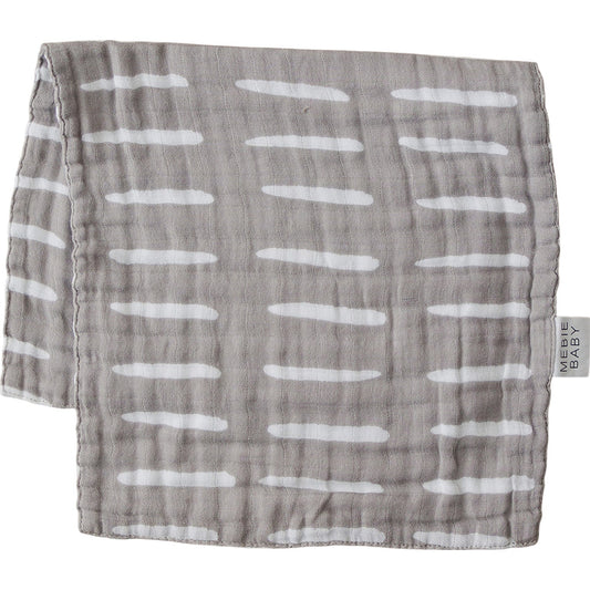 Grey Dash Muslin Burp Cloth - Mack & Harvie