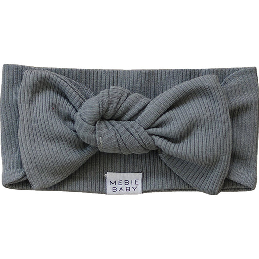 Grey Organic Cotton Ribbed Head Wrap - Mack & Harvie