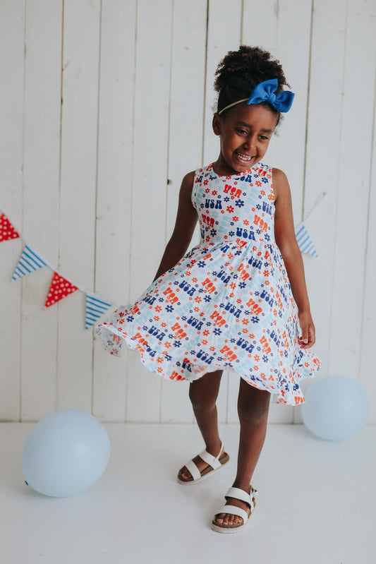 GROOVIN' USA DREAM RUFFLE DRESS - Mack & Harvie