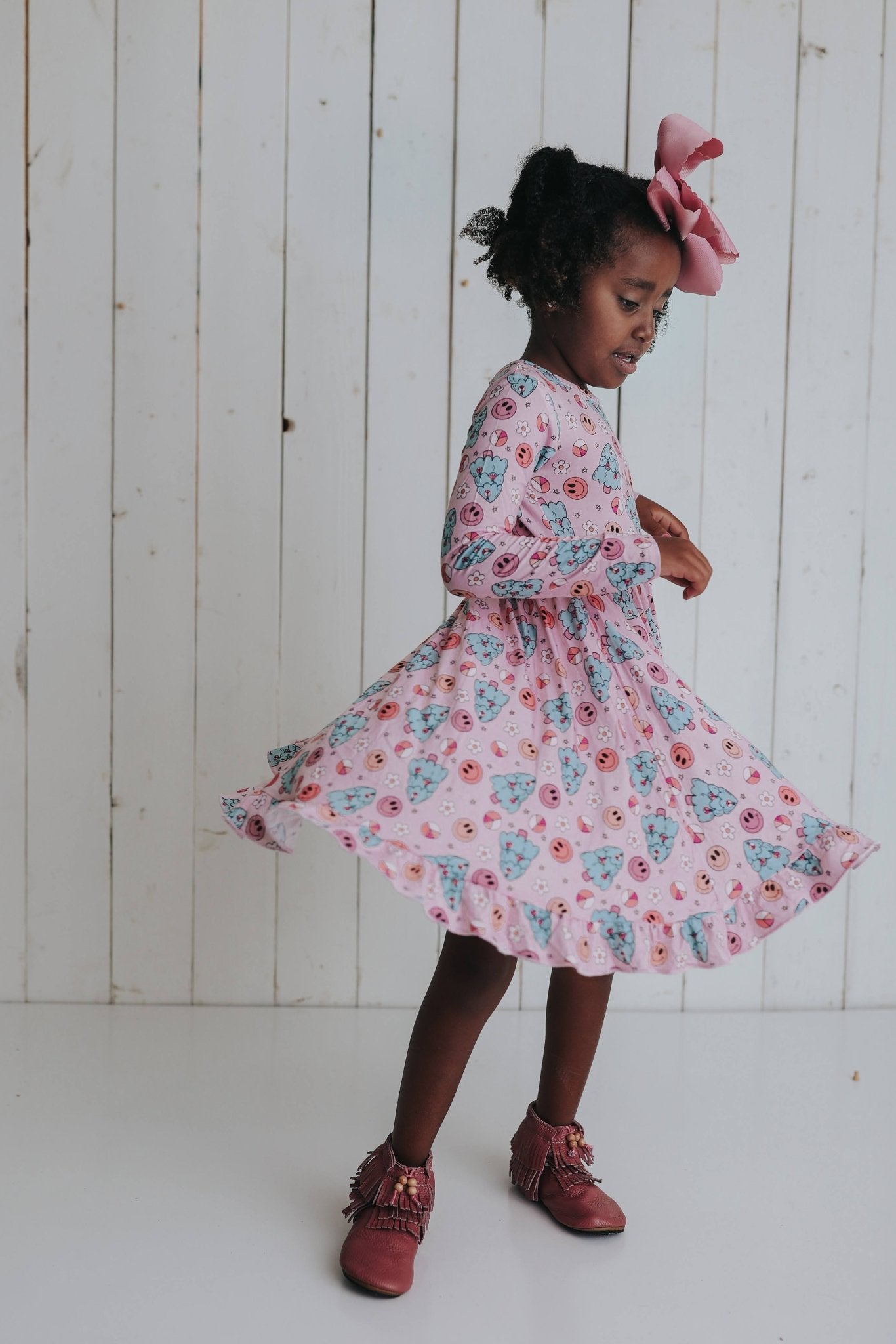 GROOVY & BRIGHT DREAM RUFFLE DRESS - Mack & Harvie