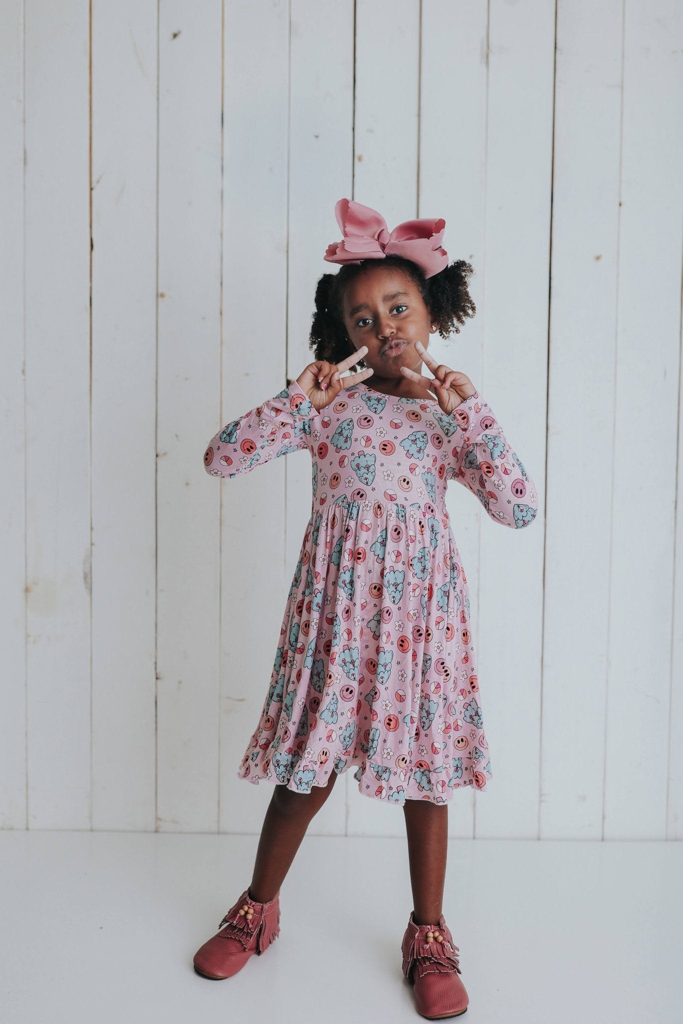 GROOVY & BRIGHT DREAM RUFFLE DRESS - Mack & Harvie