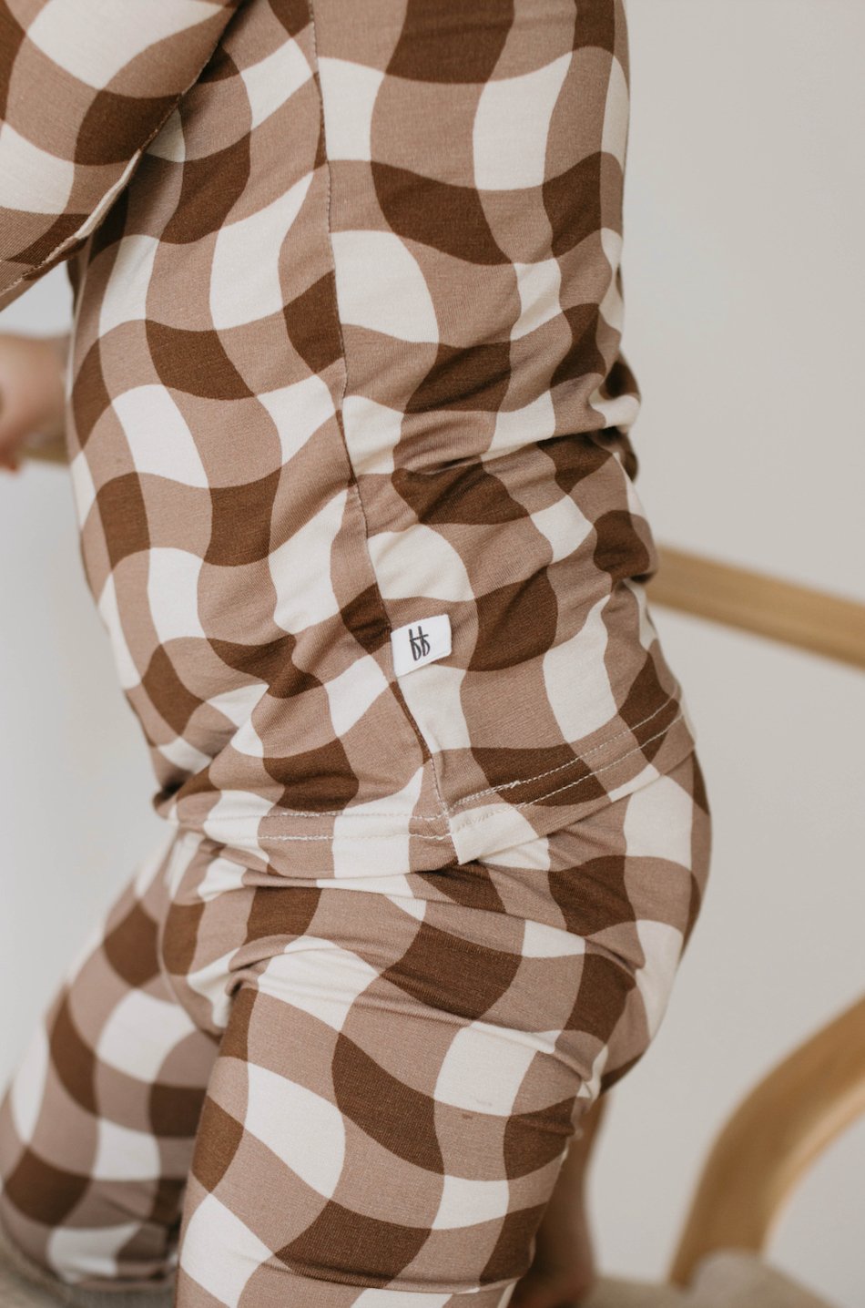 Groovy Gingham 🪩| Bamboo Two Piece Pajamas - Mack & Harvie