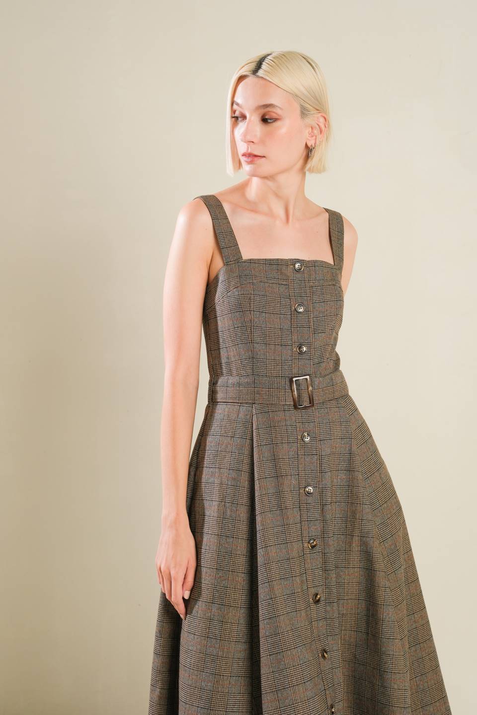 HAPPY CHANCE WOVEN MIDI DRESS - Mack & Harvie