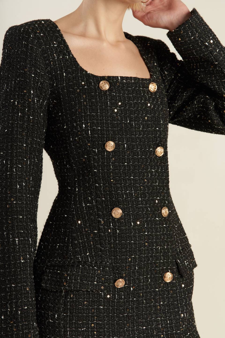 HEART UNBOUND TWEED MINI DRESS - Mack & Harvie