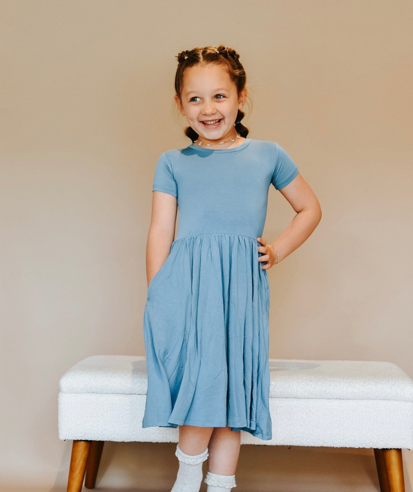 Heaven Short Sleeve Twirl Dress - Mack & Harvie