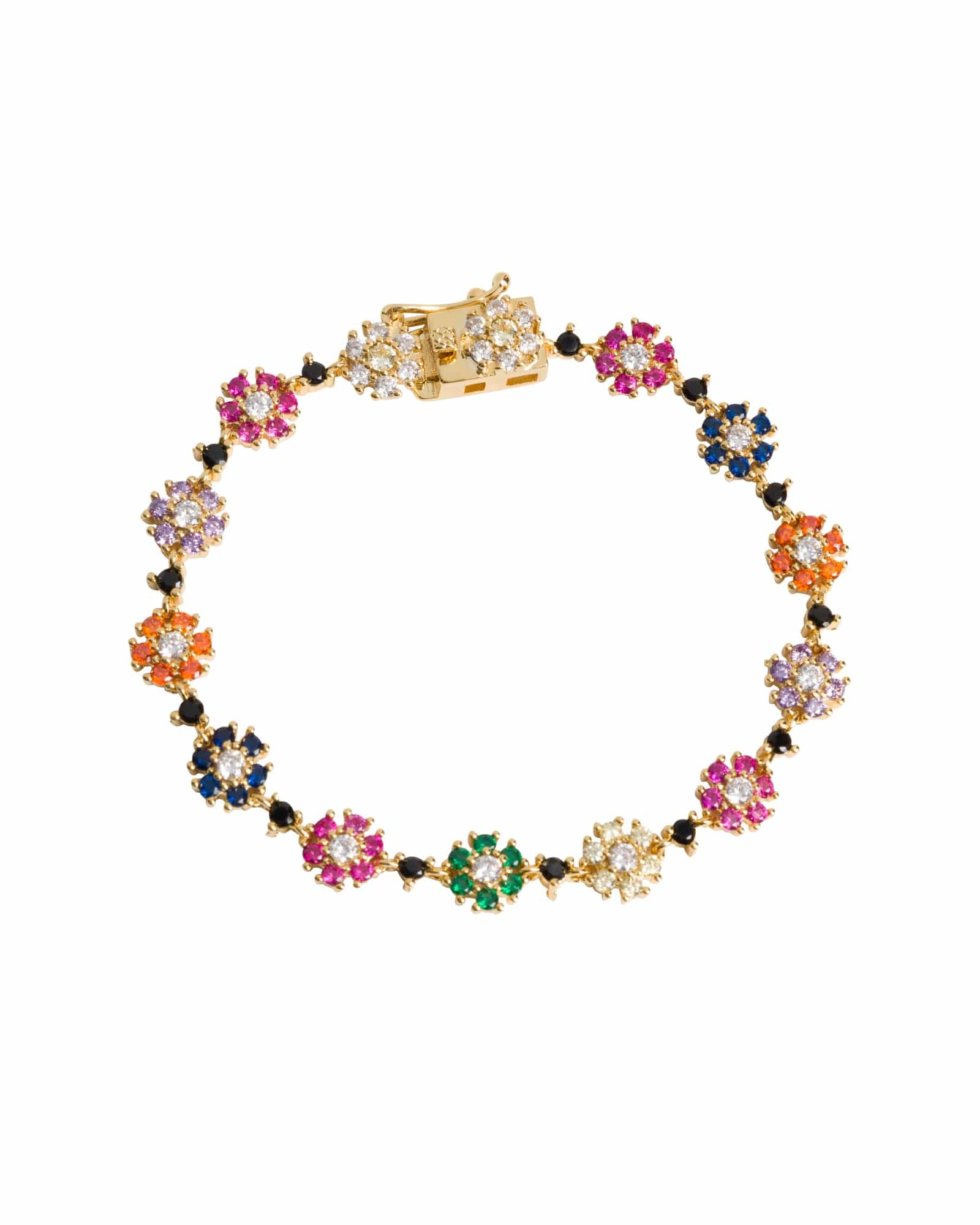 Hetty Flower Rhinestone Bracelet - Mack & Harvie