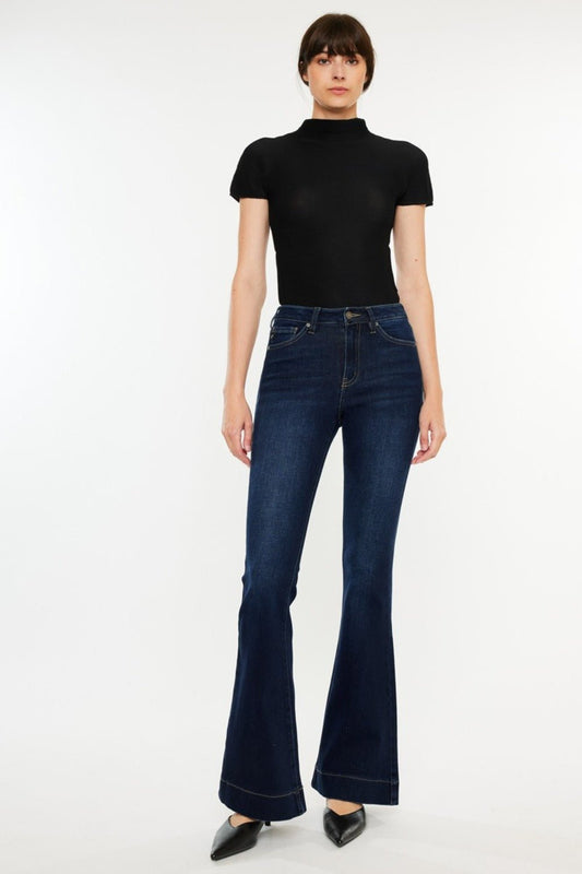 High Rise Slim Flare Jeans - Mack & Harvie