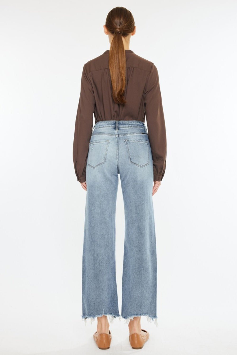 High Rise Slim Wide Leg Jeans - Mack & Harvie