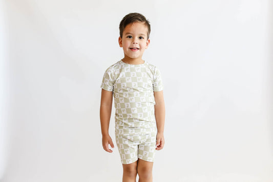 HIPPITY SAGE CHECKERS DREAM SHORT SET - Mack & Harvie