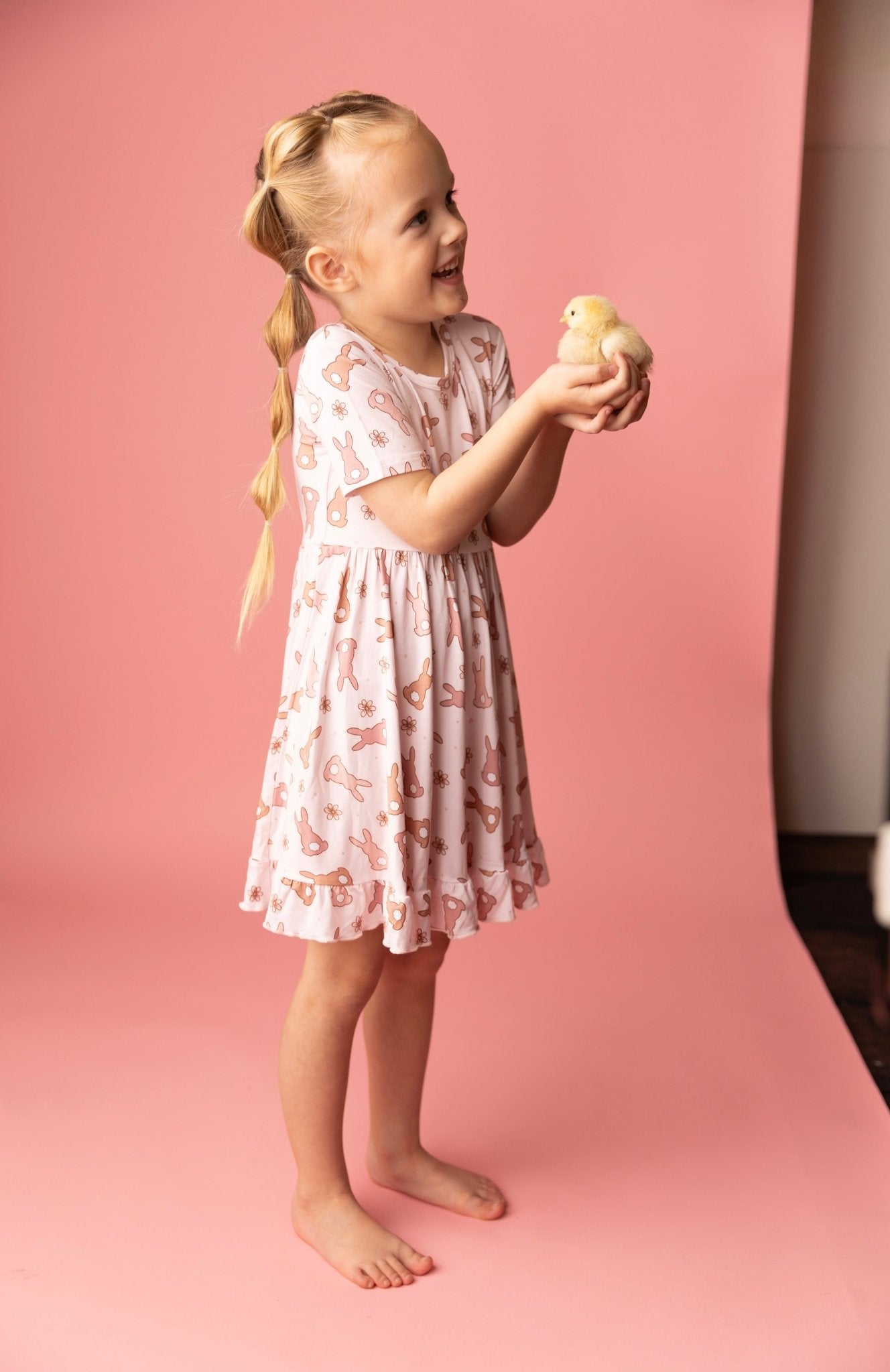 HOPPY EASTER DREAM RUFFLE DRESS - Mack & Harvie