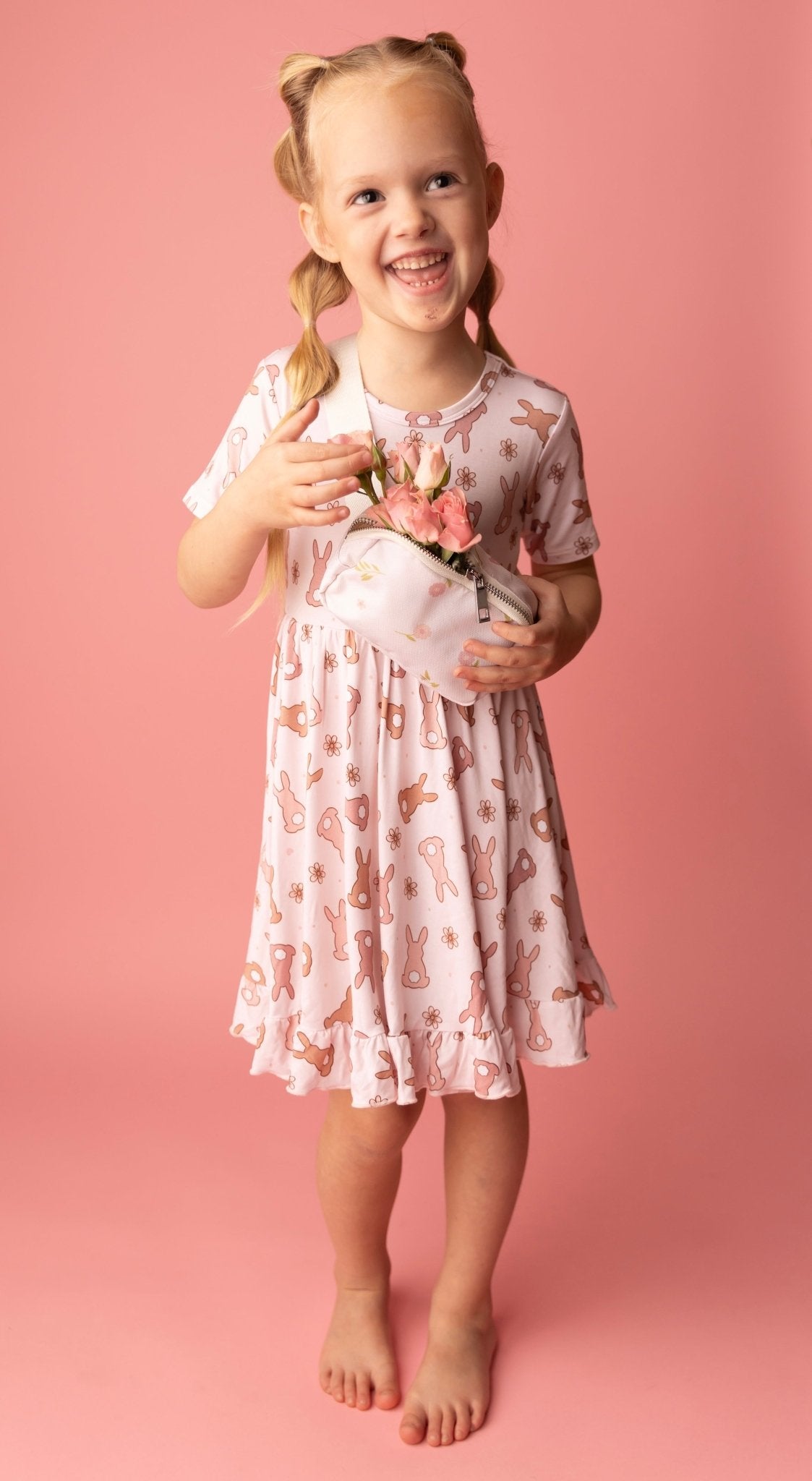 HOPPY EASTER DREAM RUFFLE DRESS - Mack & Harvie