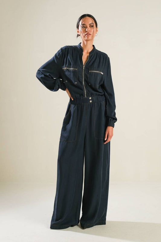 HORIZON HAVEN WOVEN JUMPSUIT - Mack & Harvie