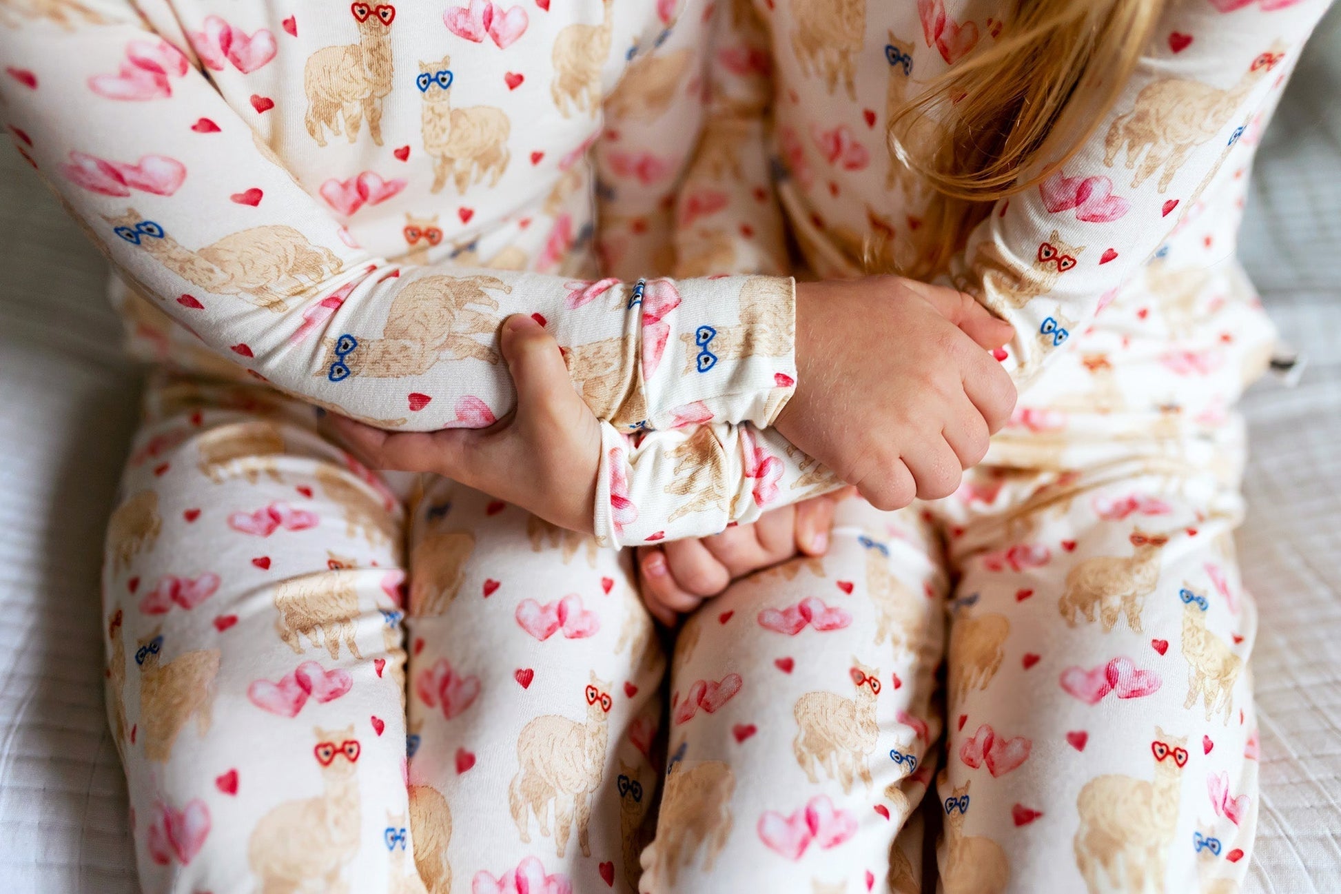 I Give You My Heart Alpacas Long Sleeve Pajama Set (18M - 12Y) - Mack & Harvie