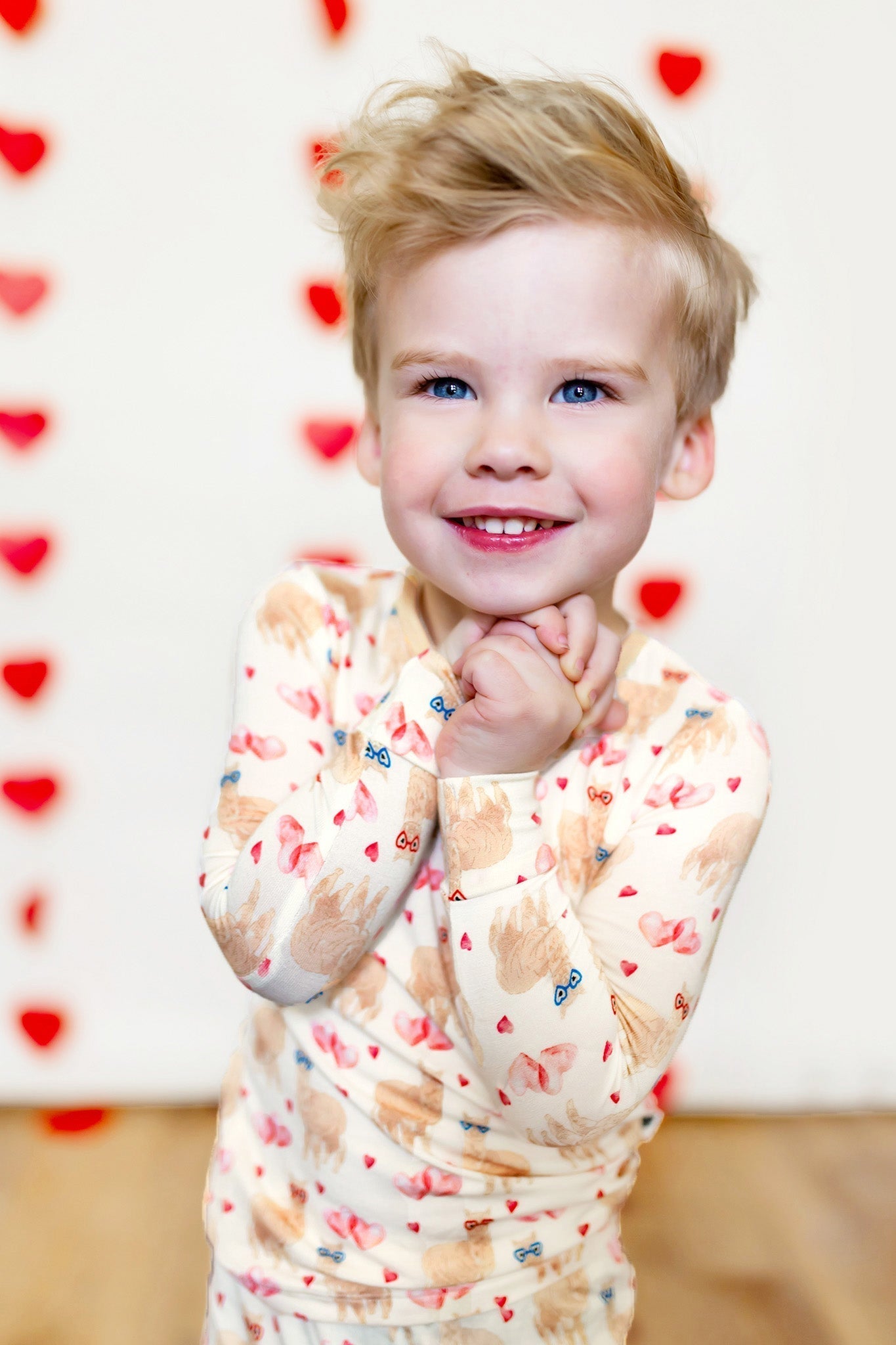 I Give You My Heart Alpacas Long Sleeve Pajama Set (18M - 12Y) - Mack & Harvie