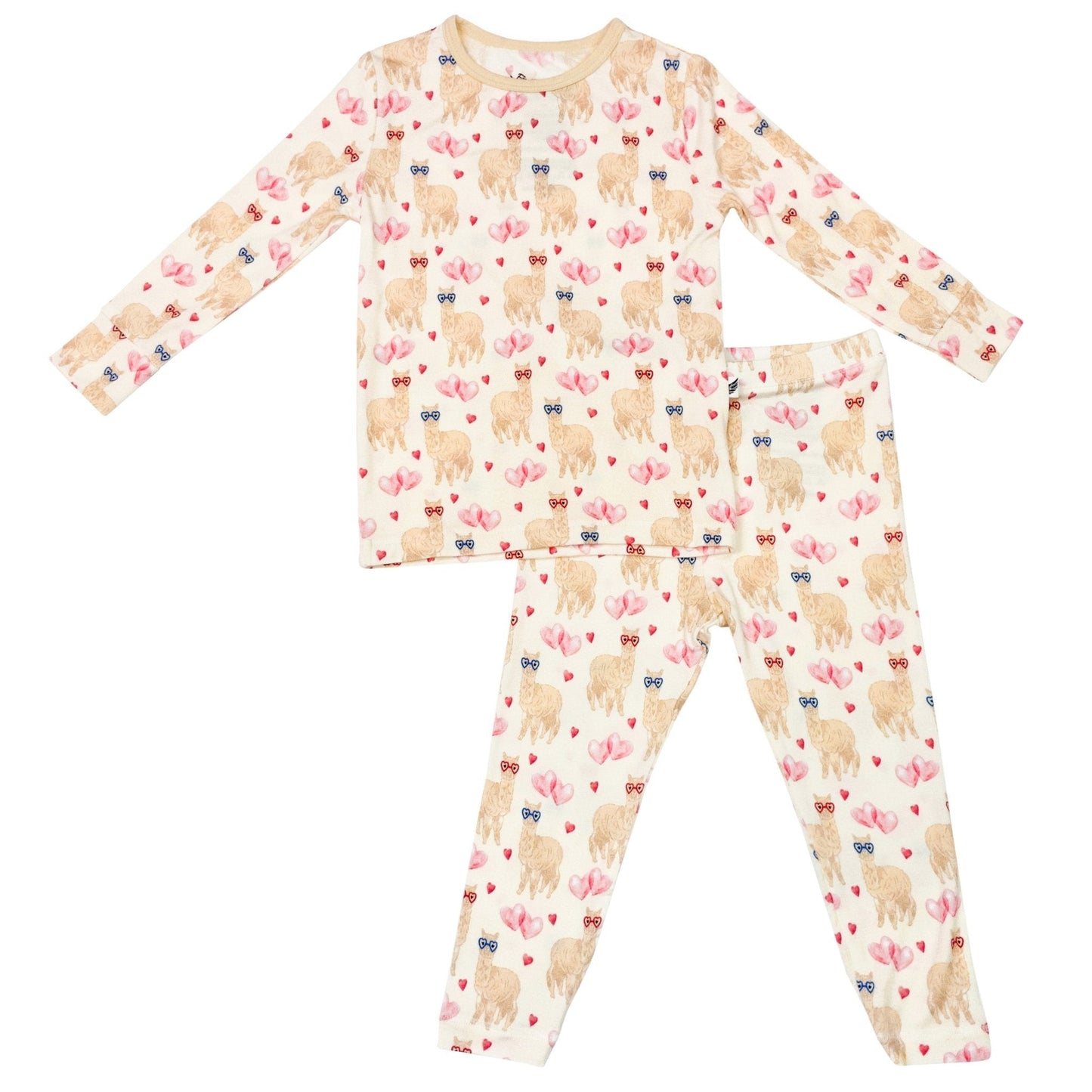 I Give You My Heart Alpacas Long Sleeve Pajama Set (18M - 12Y) - Mack & Harvie