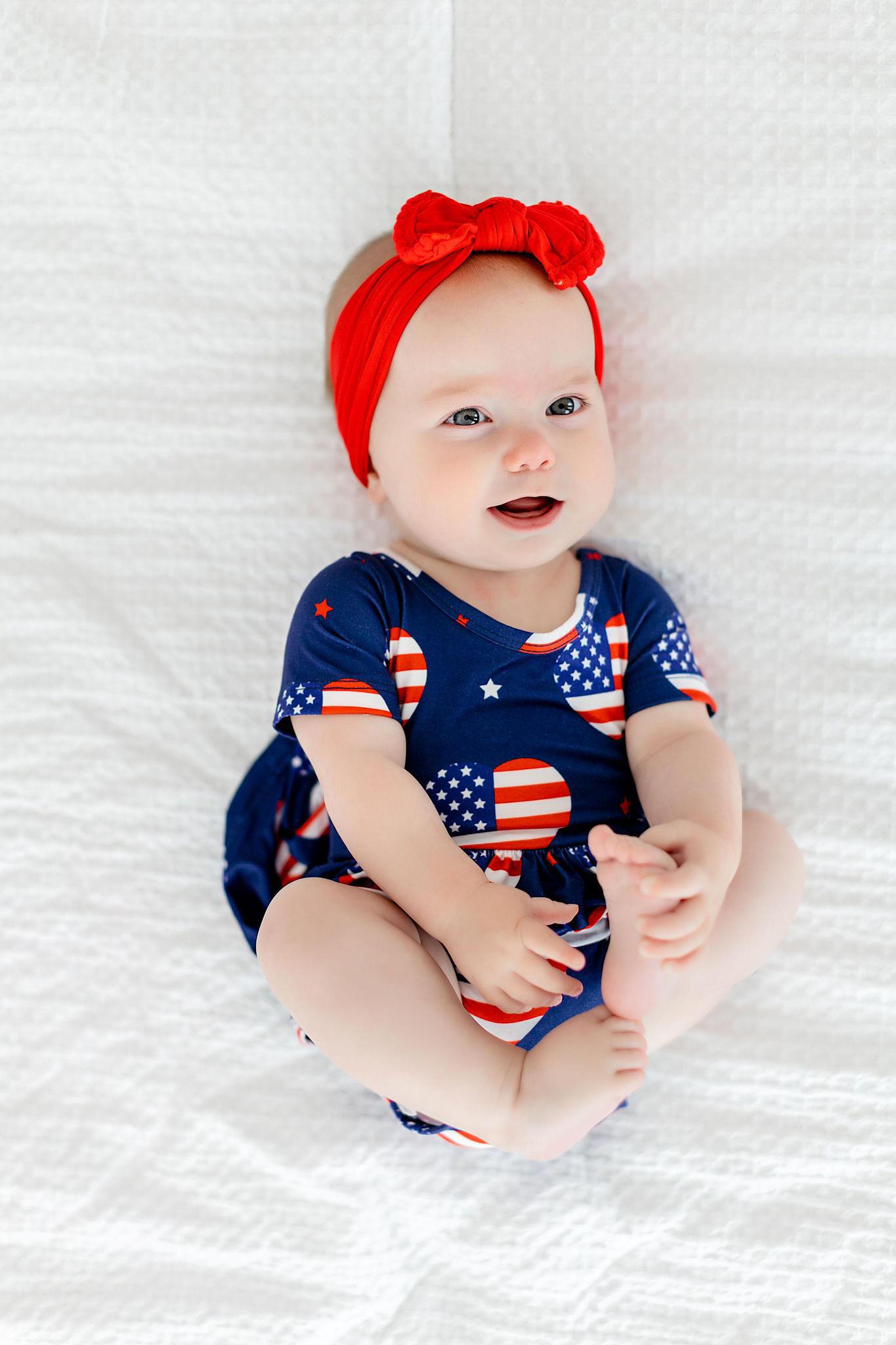 I Heart the USA S/S Twirl Bodysuit - Mack & Harvie